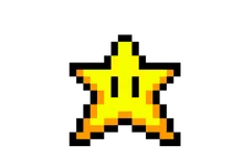 A pixelated star from the GAM[fest] promo materials